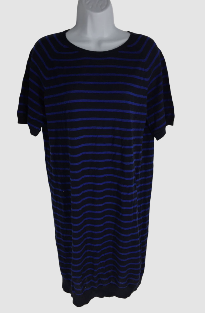 $99 Demylee New York Women's Black Short Sleeve Striped T $99 Demylee New York Women's Black Short Sleeve Striped T