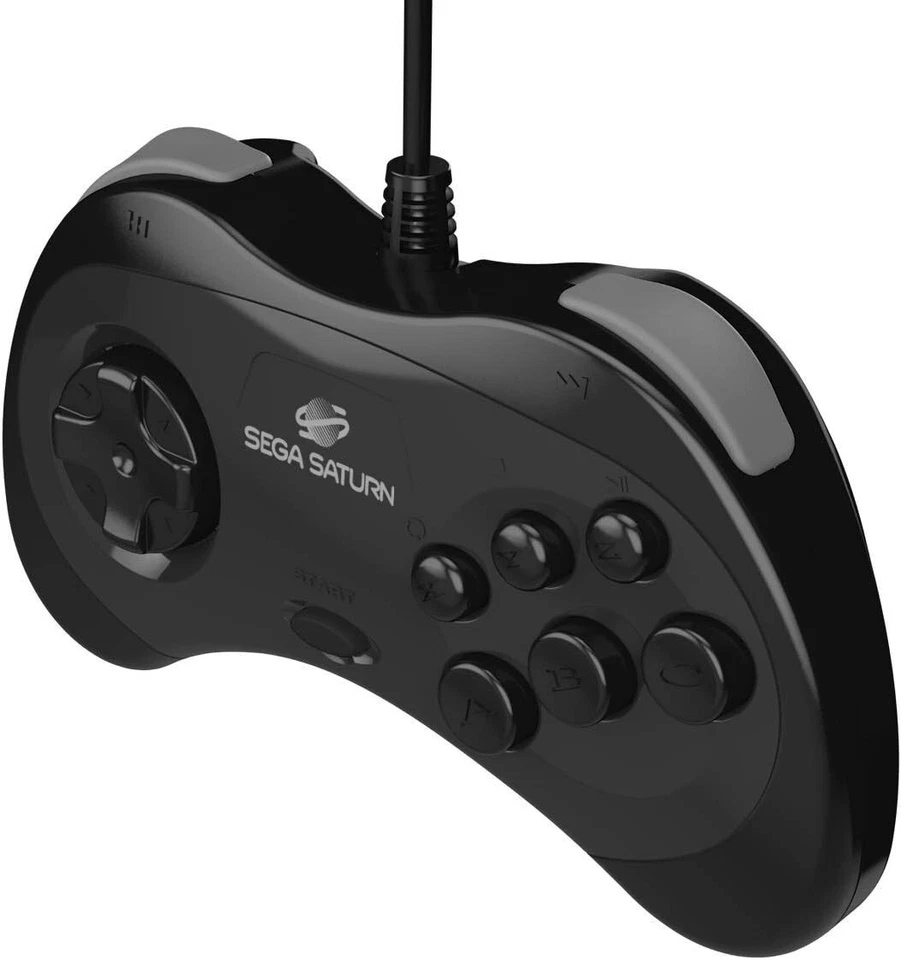 Official Sega Saturn USB Controller Pad Model 2 Black PS3 PC Mac Switch Steam - Image 2 of 4