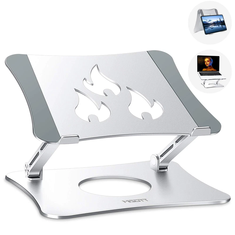 Laptop Stand, Ergonomic Adjustable Laptop Stand, 2 in 1 Computer Stand Tablet...