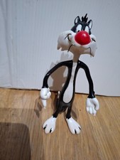 Metallo perfetto GATTO SILVESTRO flexy flexi Warner Bros 1978 - 15 cm