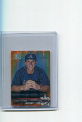 2017 Bowman Chrome Mini Orange Refractor Patrick Weigel 1st Bowman 19/25
