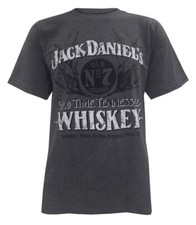 Jack Daniels Mens Heather Charcoal Old Time Whiskey T-Shirt Tee. 15261487JD-79