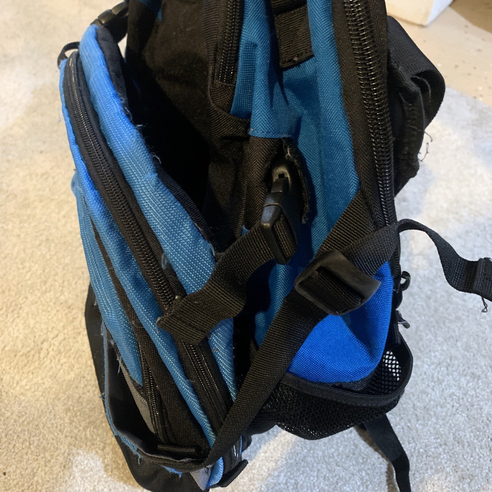 Large Adidas Load Spring Blue Backpack - image 2