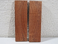 Mahogany Wood Knife Scales Figured Exotic Bookmatched Blank 5'' x 1.5'' x 5/16''