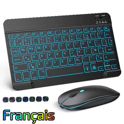 RGB Backlight Bluetooth Keyboard iPad Samsung Tablet Laptop - Picture 16 of 26