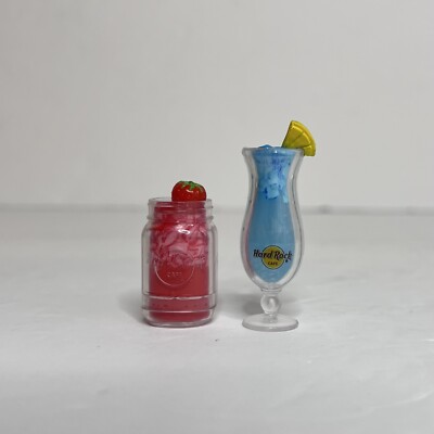 ZURU 5 FOODIE Mini Brands HARD ROCK CAFE Drinks - Strawberry and Blue Drink