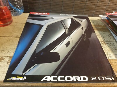 1986 HONDA ACCORD Technical Specs  Australian Sales Brochure 
