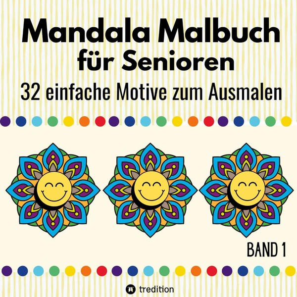 Mandala Malbuch für Senioren 32 Einfache Motive Zum Ausmalen FöRdert...-image