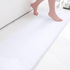 Memory Foam Bath Mat 59x20, White