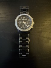 Michael Kors MK5190 Runway Chronograph Black Ceramic Needs Battery