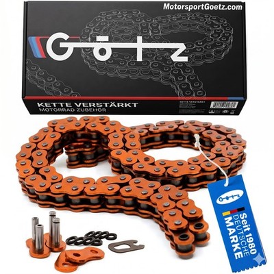 Kette X-Ring 520x96 Orange inclusive 1x Nietschloss 1x Clipschloss