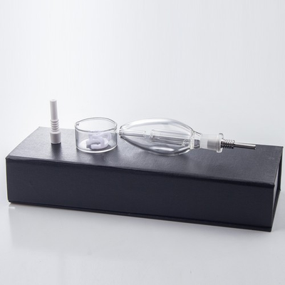 #ad Egg Style Mini Water Bong Glass Smoking Pipes 10mm Titanium Ceramic Kit $15.29