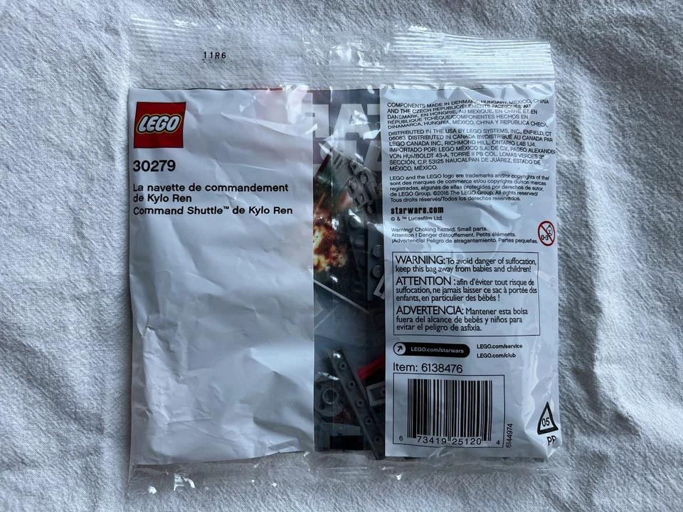 LEGO Star Wars Kylo Ren's Command Shuttle (30279) - Brand New Sealed Poly Bag - Image 2 of 2