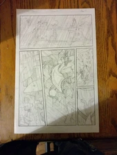 The Dragon King God Killer First Page Original Artwork Page #1 Concept Drawing.
