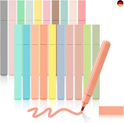 colpart Textmarker Pastell20PCS Highlighter Pen Stifte Pastell Bibel Marker