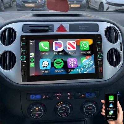 Android 15 Autoradio WiFi GPS Navi RDS für VW Tiguan 5N Golf Plus Carplay 2+32G