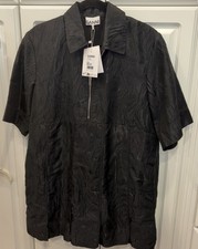 New with tags GANNI Women's Black Mini Dress Size 40