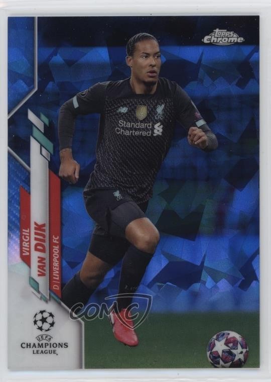 2019 Topps Chrome UCL Sapphire Edition Image Variation Virgil Van Dijk #50 1oq8