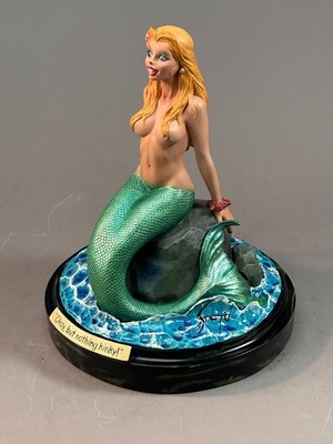 CS Moore Studio and Doug Sneyd's Mermaid statue factory counter sample! RARE!