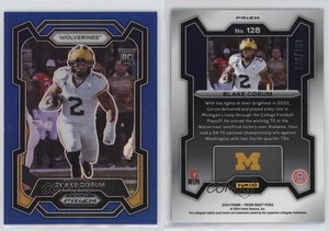 2024 Panini Prizm Draft Picks Blue Prizm /199 Blake Corum #128 Rookie RC