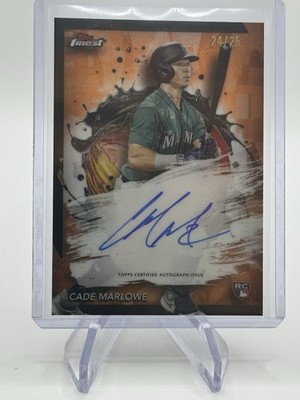 2024 Topps Finest Rookie Auto Cade Marlowe #FA-CMA Orange /25