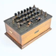 Schaar & Company Chicago Resistance Decade Box - Vintage Antique Steampunk