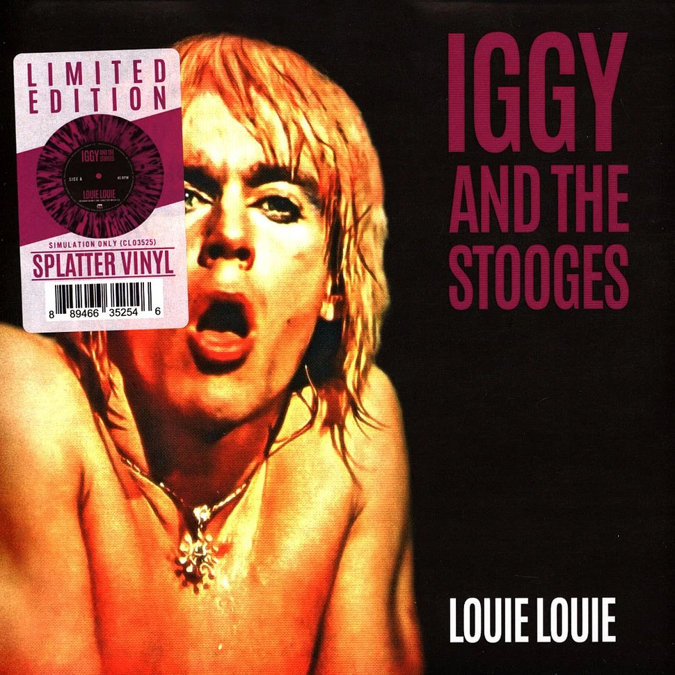 Iggy and The Stooges - Louie Louie Black Gold Splatter (2023 - CA - Original)