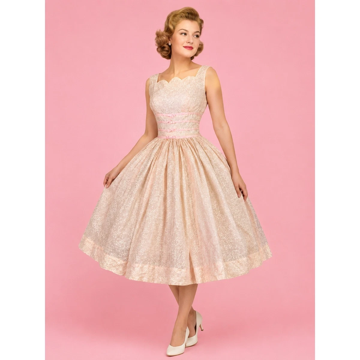 Pink Tea Party Vintage Dresses for Women for sale | eBay
