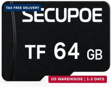 64GB TF Memory Card Class 10 FAT32 High Speed Reading/Writing for Security Camer