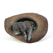 DEBORAH COPENHAVER-FELLOWS BRONZE SCULPTURE "RULE #1, NEVER TOUCH A COWBOYS HAT"