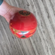Vintage Mid Century Japanese Lacquer Sphere Ball Box Geometric Temari Rare