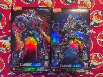 BLOKEES TRANSFORMERS CLASSIC CLASS OPTIMUS PRIME & MEGATRON SET (2007) NIB   