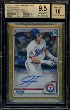 2020 1st Bowman Chrome ~ Justin Foscue ~ Gold Refractor /50 ~ BGS 9.5 TG ~ Auto