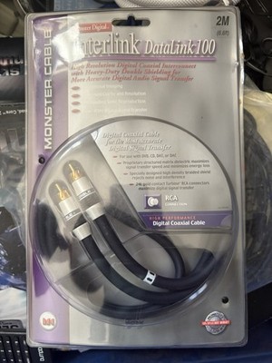 Monster Interlink DataLink 100 Digital Coaxial RCA Cable Gold Plated 2M Black