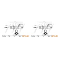 2X Dr!Ve+ Gasdruck StoßDÄMpfer Vorne Passend FüR Fiat Talento Nissan NV300 Prima