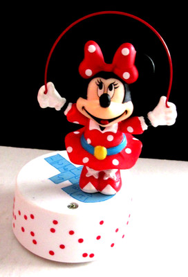 VTG Disney Minnie Mouse Collectible Figurine Music Box Schmid Original Box Works