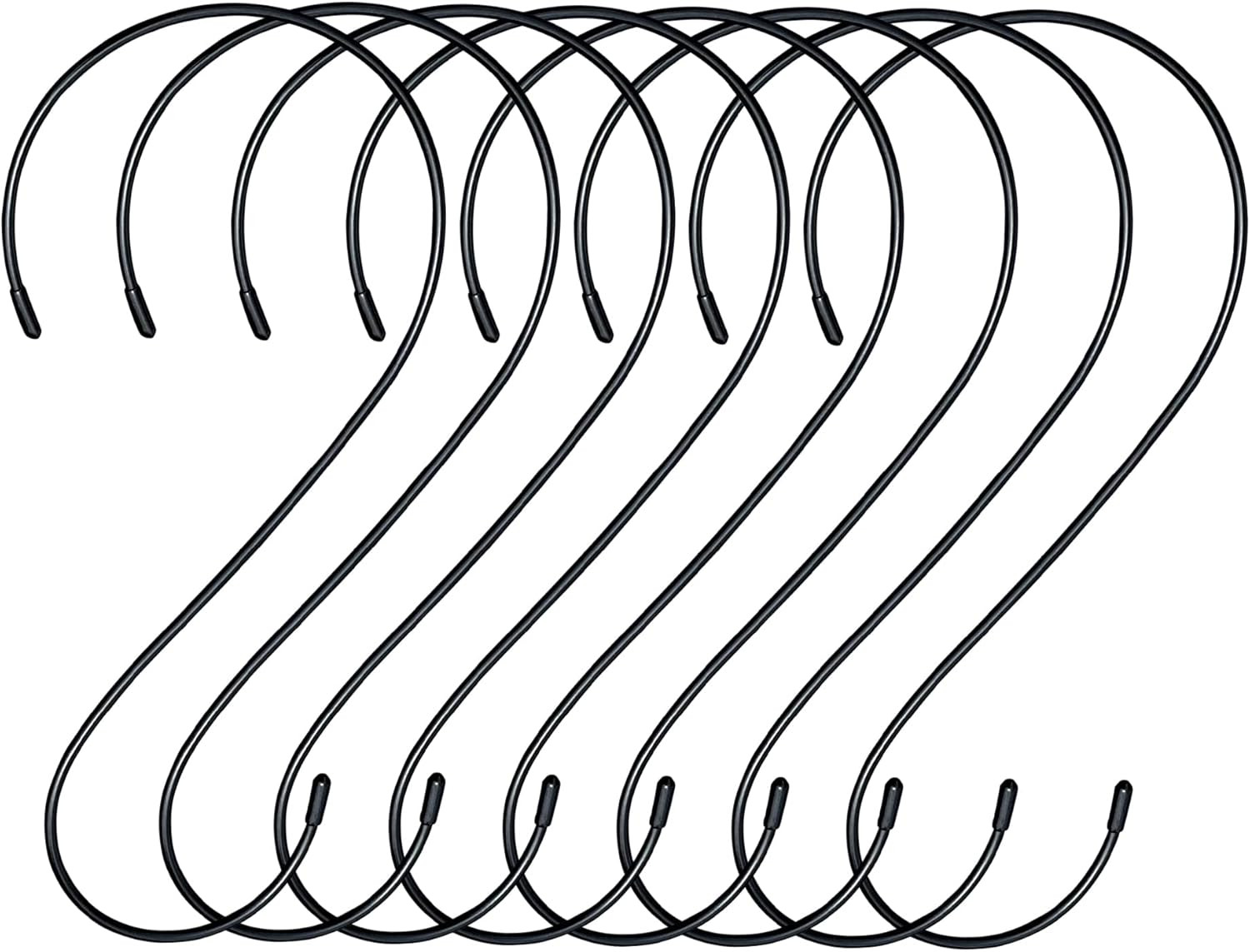 S Hooks for Hanging Plants - Heavy Duty Tree Branch Black Ex