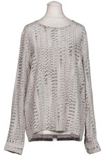 EQUIPMENT Bluse Damen Oberteil Hemd Hemdbluse Gr. S Seide Beige #n59emik