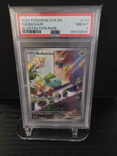 PSA 8 2024 POKEMON SCR EN-STELLAR CROWN | ILLUSTRATION RARE BULBASAUR 143