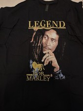 Vintage 2005 Bob Marley T Shirt Mens Large Black Legend Zion Short Sleeve Tee