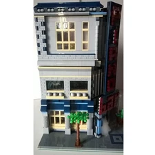 Compatible Modular Building: Piano Bar with Details Interior 3116 Build Moc