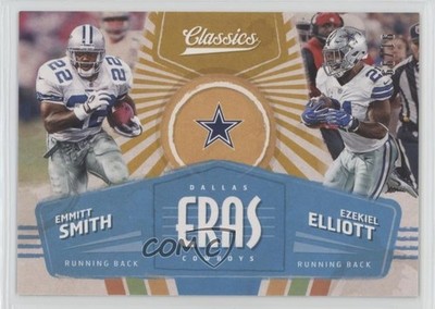 2018 Panini Classics Eras Gold 91/99 Ezekiel Elliott Emmitt Smith #1 HOF 1g04