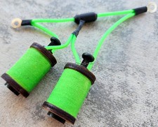 1.25" 8-32 Tattoo Machine Parts Coils 8 Wrap Wood Washers Neon Lime Forward USA