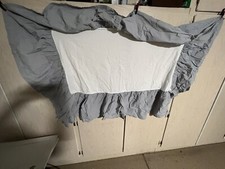 Restoration Hardware Baby  Child Gray Crib Bedskirt Decoration