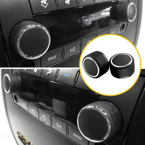 2 se adapta a par de perillas de control de volumen para radio trasera Chevrolet Silverado Cadillac - Imagen 2 de 9