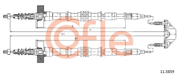 Cofle Handbremsseil Hinten FüR Opel Chevrolet OE 24425108-image