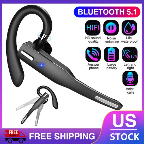 Bluetooth Earbuds, Wireless Handsfree Noise Cancelling In-Ear Headset Earbuds, Ideal For Driving, Business, Leisure, Compatible With Mobile Phones With Bluetooth Technology, Black
