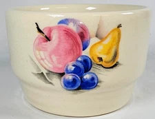 VTG Knowles Utility Ware Bowl Refrigerator Dish Fruits Design Mid Century Mod
