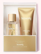 VICTORIA'S SECRET HEAVENLY TRAVEL MIST  VELVET BODY CREAM GIFT SET