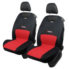 Quality Red & Black Front Vest Shaped Car Seat Covers Protectors